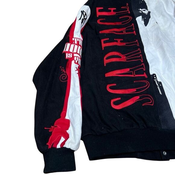 Vintage Scarface Jeff Hamilton Varsity Jacket Large - Picture 10 of 12